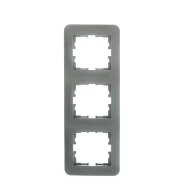 ASTI Рамка 3-ая вертикальная, платина Lezard 7081-3500-153