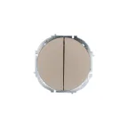 OSEN Выключатель 2-кл., 10 А, механизм, титан Lezard 743-3788-101