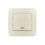                  ASTI Выключатель проходной 1-кл. с подсветкой, 10 А, крем Lezard 7081-0303-114
               