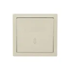 LETO Выключатель проходной крем Lezard 752-0300-105