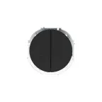 OSEN Выключатель проходной 2-кл., 10 А, механизм, чёрный бархат Lezard 743-4288-106