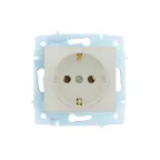 ASTI Розетка с заземлением, 16 А, механизм, крем Lezard 7081-0388-122B