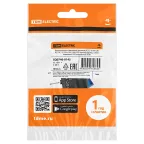 Выключатель клавишный круглый KCD2-101N 12В AC/DC, 1P, 20А, (3с), ON-OFF, черный корпус, синяя клавиша с LED подсветкой TDM