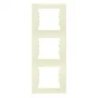 Sedna Рамка 3 поста вертикальная бежевая