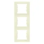 Sedna Рамка 3 поста вертикальная бежевая