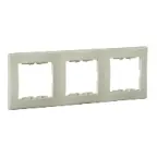 Sedna Рамка 3 поста вертикальная бежевая