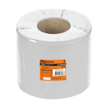 Термоусаживаемая трубка ТУТнг 120/60 белая (25 м/ролл) TDM