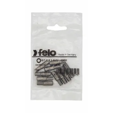 Бита шестигранная серия Industrial HEX 5,0X25, 10 шт