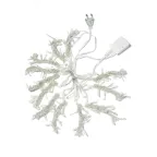                  Гирлянда-Дождь 1,5х1,5 м 144 LED цвет свечения - мульти 1,5 мм прозрачный провод 8 режимов свечения от 220V
               