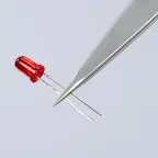Пинцет захватный прецизионный заострённые гладкие губки L-120 мм хромоникелевая нержавеющая сталь антимагнитный
