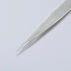 Пинцет захватный прецизионный заострённые гладкие губки L-120 мм хромоникелевая нержавеющая сталь антимагнитный