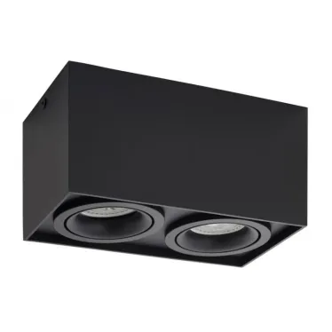 Светильник светодиодный накладной DK2004-BK IP20, 50Вт, GU10, черный, алюминий | DK2004-BK | DENKIRS