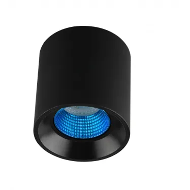 Светильник накладной IP20 10 Вт GU5.3 LED черн./голуб. пластик DENKIRS DK3090-BK+CY