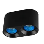                  Светильник накладной IP20 10 Вт GU5.3 LED черн./голуб. пластик DENKIRS DK3096-BK+CY
               