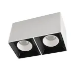 Светильник накладной IP20 10 Вт GU5.3 LED бело-черн./бел. пластик DENKIRS DK3085-WB+WH