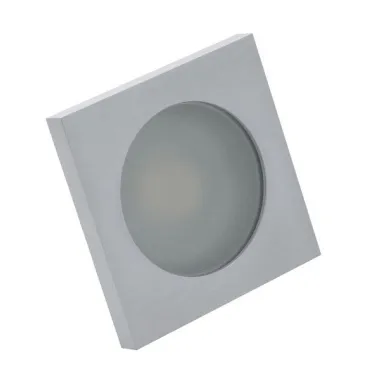 Светильник встраиваемый влагозащ. IP44 50 Вт GU10 серый алюм. DENKIRS DK3013-AL