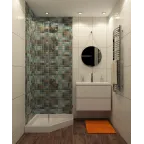 Светильник встраиваемый влагозащ. IP44 50 Вт GU10 серый алюм. DENKIRS DK3013-AL