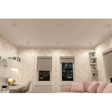 Светильник накладной IP20 10 Вт GU5.3 LED бел./хром пластик DENKIRS DK3090-WH+CH