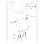Светильник светодиодный накладной DK2002-WH IP20, 50Вт, GU10, белый, алюминий | DK2002-WH | DENKIRS