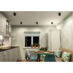 Светильник накладной IP20 10 Вт GU5.3 LED черн./голуб. пластик DENKIRS DK3090-BK+CY