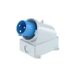                  Вилка настенная IP67 63А 2P+E 250В
               