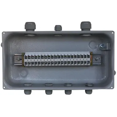 Коробка клеммная У-615 У2, 20 клемм, IP54 (пластиковые вводы PG) |  ET003156  | Электротехник