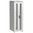 Шкаф напольный сетевой 19' LINEA N 38U 600х800мм передняя распашная перфорированная дверь задняя перфорированная серый