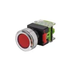 ВК30-M11/R/P, красный, 1НО+1НЗ, цилиндр, d30мм, IP65, выключатель кнопочный  (ЭТ) |  ET859212  | Электротехник