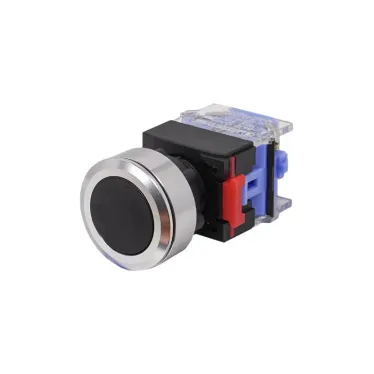 ВК30-10/N/P, чёрный, 1НО, цилиндр, d30мм, IP65, выключатель кнопочный  (ЭТ) |  ET859209  | Электротехник