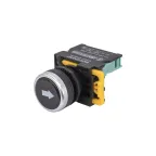 ВК22-EA3351-65У1, чёрный, с символом "↑" или "↓", 1НО, цилиндр, d22мм, IP65, выключатель кнопочный  (ЭТ) |  ET924744  | Электротехник