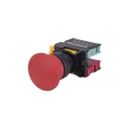 ВК22-ES545-65У1, красный, 1НО+1НЗ, гриб с фиксацией 40мм, d22мм, IP65, выключатель кнопочный  (ЭТ) |  ET005060  | Электротехник