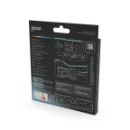 Лента светодиодная 12 Вт/м DC 24В 4000К IP20 120LED SMD2835 1400 лм/м Black Gauss