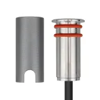 Светильник ART-PELURU-GROUND-R23-1W Warm3000 SL, 30 deg, 24V, IP67, металл, 3 года