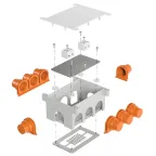 Коробка огнестойкая для заливки бетоном 80-0890-FR6,0-4 Е15-Е120 118х76х60