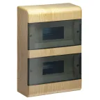 Щиток распределительный навесной на 18 модулей с двумя дверцами сосна IP40 (ЩРн-П-18)