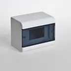                  Щиток распределительный навесной на 6 модулей с дверцей белый IP40 (ЩРн-П-6)
               