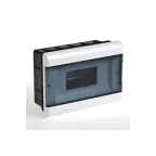 Щиток распределительный встраиваемый на 12 модулей с дверцей белый IP40 (ЩРв-П-12)