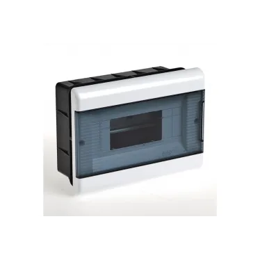 Щиток распределительный встраиваемый на 12 модулей с дверцей белый IP40 (ЩРв-П-12)