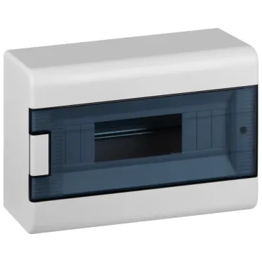 Щиток распределительный навесной на 12 модулей с дверцей белый IP40 (ЩРн-П-12)