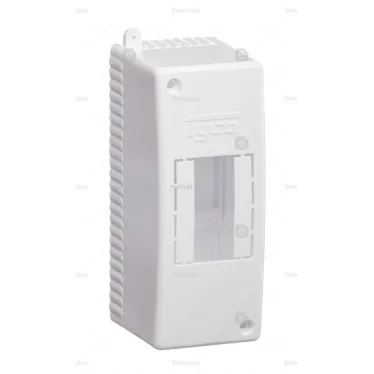 Щиток распределительный навесной на 2 модуля без дверцы белый IP30 (ЩРн-П-2)