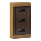 Щит распределительный навесной на 36 модулей с дверцей коричневый IP40 (ЩРн-П-36)