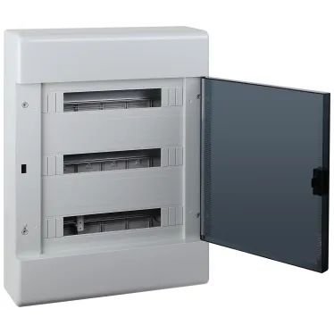 Щит распределительный навесной на 54 модуля с дверцей серый IP41 (ЩРн-П-54)