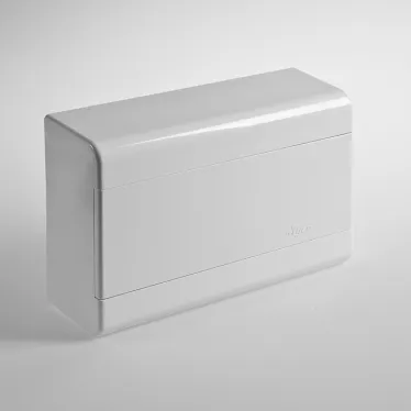 Щиток распределительный навесной на 9 модулей с непрозрачной дверцей белый IP40 (ЩРн-П-9)