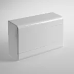                  Щиток распределительный навесной на 12 модулей с непрозрачной дверцей белый IP40 (ЩРн-П-12)
               