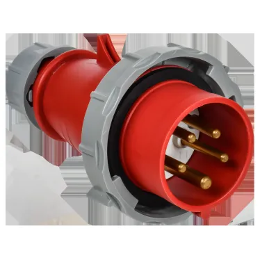 Вилка переносная с ф/и ССИ-0152ф 16А-6ч 380В 3P+PE+N IP67 IEK