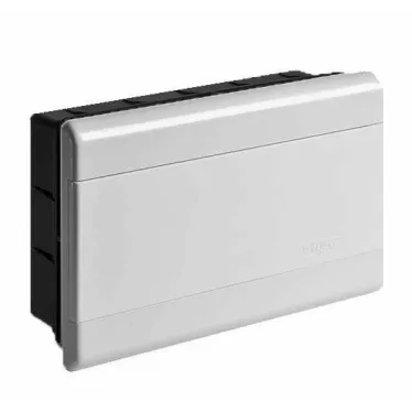 Щиток распределительный встраиваемый на 12 модулей с непрозрачной дверцей белый IP40 (ЩРв-П-12)