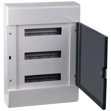 Щит распределительный навесной на 54 модуля с дверцей белый IP41 (ЩРн-П-54)