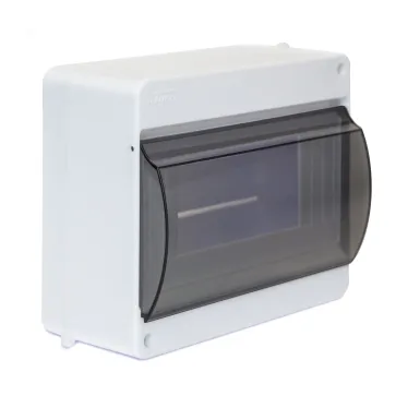 Щиток распределительный навесной на 6 модулей с дверцей белый IP40 (ЩРн-П-6)