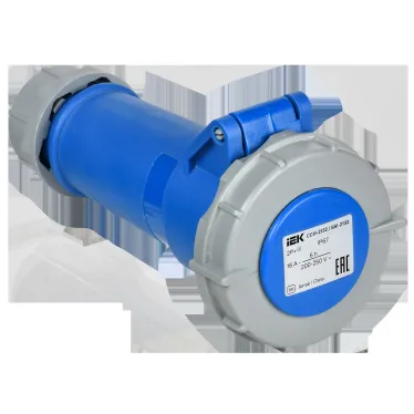 Розетка переносная ССИ-2132 16А-6ч 220В 2P+PE IP67 IEK