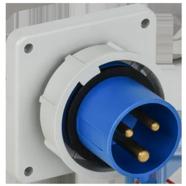 Вилка встраиваемая ССИ-3132 16А-6ч 220В 2P+PE IP67 IEK